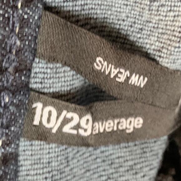 Nine West Womens Jeans Med-Rise Cropped Blue Denim Stretch zippered ankle Sz 10 - Picture 7 of 8